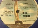 KIM WILDE Ego *RARE* Australian RADIO PROMO ONLY  7