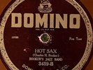 Domino 3439 Booker's Jazz Band HOT SAX  78rpm 1924 EE- Jazz w Bubber Miley