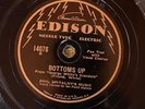 Edison (thin) 14076 Phil Spitalny Music BOTTOMS UP  78rpm  late 1929 E Jazz