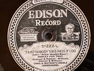 Edison 51222 Charles Matson Creole Serend TAINT NOBODY' BIZ  78 rpm 1923  E Jazz