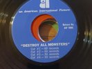DESTROY ALL MONSTERS - “Radio Spots” Original Promo 45 American Intn'l Pictures