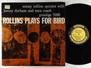 Sonny Rollins - Plays For Bird LP - Prestige - PRLP 7095 Mono DG RVG 446 W 50th