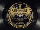 78 RPM - Ducky Yontz and His Orch. (as The Georgians), Supertone 9481, E-V+ Jazz