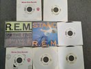 R.E.M 45 RPM Lot: (8) (2 Picture Sleeves) See picture for condition. Vinyl - VG+