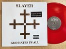 SLAYER - GOD HATES US ALL- German press Red vinyl -  heavy metal  near mint