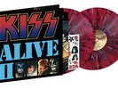New Kiss Alive II 45th Anniversary On  Red With blue Splatter Vinyl LP Record NM