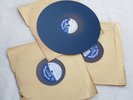 group of vintage audiodisc home recording blank records - record voice, music
