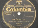 MR & MRS CHRIS BOUCHILLON Adam Eve Columbia PREWAR 10” 78 RPM Record 20s Country