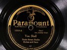 Beale Street Sheiks w/ Frank Stokes PARAMOUNT 12518 G YOU SHALL PREWAR BLUES 78