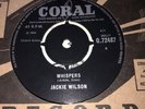 JACKIE WILSON   7” *45 N-MINT VINYL *UK  ORIGINAL  CORAL  SOUL 1966 ( WHISPERS )