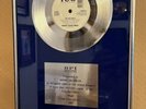 Gold Award BPI „Right Said Fred“ Original Goldene Schallplatte