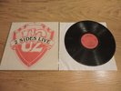 U2 2 SIDES LIVE LP BOSTON 06/03/1981 BLACK AND WHITE SPLASHERED VINYL
