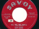 NAPPY BROWN - Well Well Baby-La - SAVOY - R&B Popcorn 45