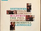 NATHAN MILSTEIN BEETHOVEN VIOLIN TURQUOISE SILVER 1ST PRESS STEREO SAX 2508 LP