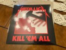 Metallica-Kill 'Em All 1984 Banzai Records 1st Press White Label UBER RARE NM