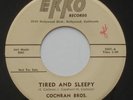 Rockabilly COCHRAN BROS. Tired and Sleepy / Fool's EKKO Promo 45 Eddie HEAR