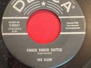 Rex Allen Decca 45 Knock Knock Rattle b/w Invitation To The Blues