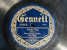 HOT JAZZ KING OLIVER CREOLE JAZZ BAND Gennett 5184 Snake Rag/(Landry) VV+