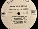 Another side of bob Dylan, promo, demo, white label  nm-/ex++ Superb Lp