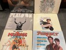 Vinyl soundtrack lot. Rock n Roll High School. Platoon. Risky Business. Etc.