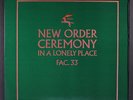 NEW ORDER: ceremony / in a lonely place FACTORY 12