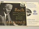 LP - WILHELM BACKHAUS - BACH PIANO RECITAL - DECCA SXL 2205 - UK - ED 1
