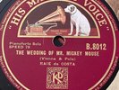 RAIE DA COSTA The Wedding of Mr Mickey Mouse HMV B8012 10