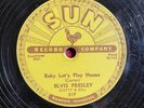 SUN 217 Elvis Presley 78rpm Baby Let's Play House/I'm Left, You're Right, She's