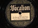 Rev. D.C. Rice & Congregation VOCALION 1201 G THE WISE PREWAR BLUES / GOSPEL 78