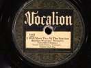 Brother Williams Memphis Sanctified Singers VOCALION 1482 V BLUES/GOSPEL 78