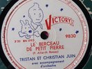 Tintin et Milou  Christian Juin  78t Victory 9830