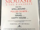 RARE PROMO 12 Siouxsie & The Banshees – Spellbound / Pulled To Bits / Israel LP