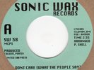 Cookie Scott I Don't Care Sonic Wax 38 Soul Northern Motown