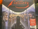 By Inheritance by Artillery (Record, 2021) blue with red splatter vinyl