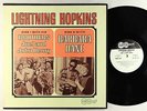 Lightning Hopkins - With His Brothers & Barbara Dane LP - Arhoolie Mono PROMO