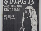 7 SECONDS / CIRCLE ONE 18 Feb 1983 concert poster STALAG 13 Shattered Faith PUNK