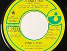 Pink Floyd   US And Them   Mono-Stereo   USA Promo 45   RARE