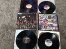 4 KISS Rock LP Vinyl Record  Lot.  LOve Gun Smashes. Rock N Roll Over  Unmasked