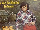 Carlos Miranda “La Voz De Mexico En Texas” used LP