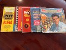 5 ELVIS PRESLEY RECORDS  LP ROUSTABOUT- FRANKIE AND JOHNNY- WORLDS FAIR-POTLUCK