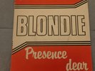 Blondie Presence Dear Belgian Pressing punk new wave 7