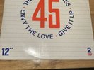THE APOLLINAIRES ENVY THE LOVE  GIVE IT UP PAPER LABEL 2 TWO TONE VINYL  12”1982