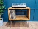 The Fane 55cm - Vinyl record player/multi use storage cube with 10