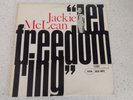 Vintage BLUE NOTE RECORD 84106 Jackie McLean LET FREEDOM RING Van Gelder RVG