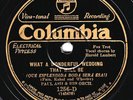 Columbia #1256D: Paul Ash Orch.-What A Wonderful Wedding That Will Be/Mary E hot