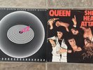 2 Queen Classic Rock Vinyl Record Albums JAZZ SHEER & HEART ATTACK - nice cond.