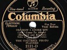Columbia #2121-D: Col. Photo Players-Oh  How I Adore You/If I Were King E+ clean