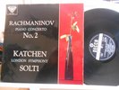 Decca sxl 2076, WB grooved , BB : Rachmaninov NO. 2, LS, Solti, Katchen piano.