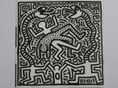 Rare Original Keith Haring Litho - Vinyl Record Art - Malcom McLaren's Duck Rock