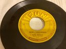 Original Sun Label Elvis Record with Autograph